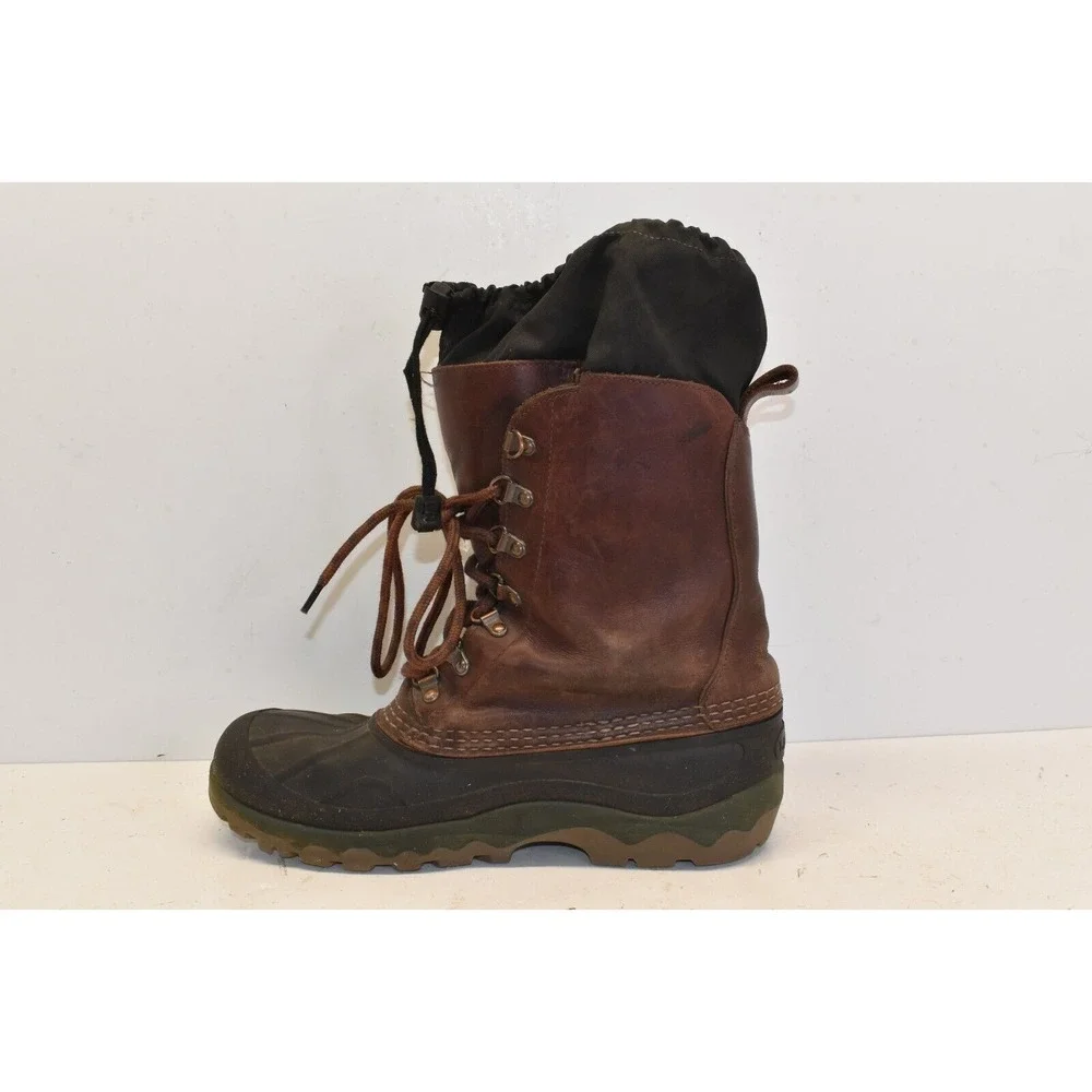LL Bean Men's Gore-Tex Hunting Boots Brown Leather Size 8M Waterproof Snow RG44